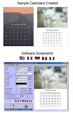 `1 Easy Calendar Maker Program!` 1.0 screenshot